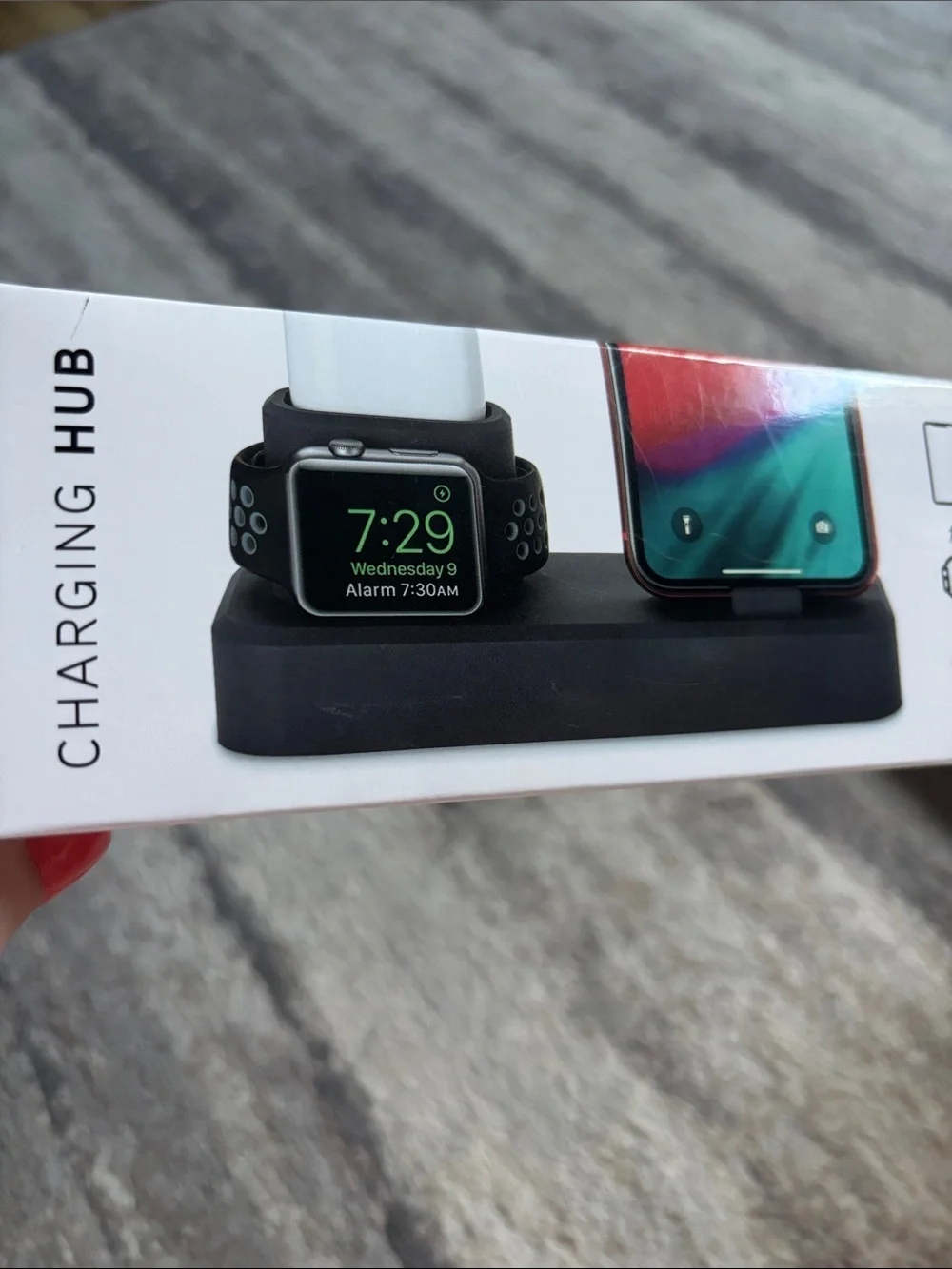3-in-1 Black Charging Hub for iPhone, AirPods & Apple Watch